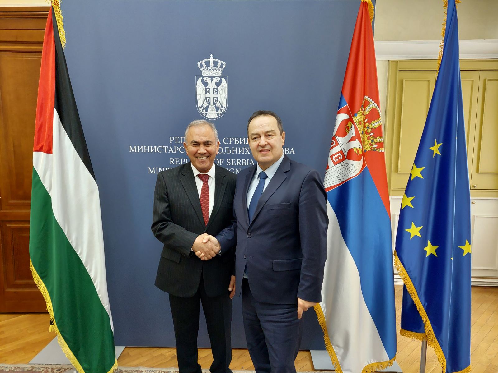 PPV i MSP Dačić primio u oproštajnu posetu ambasadora Palestine